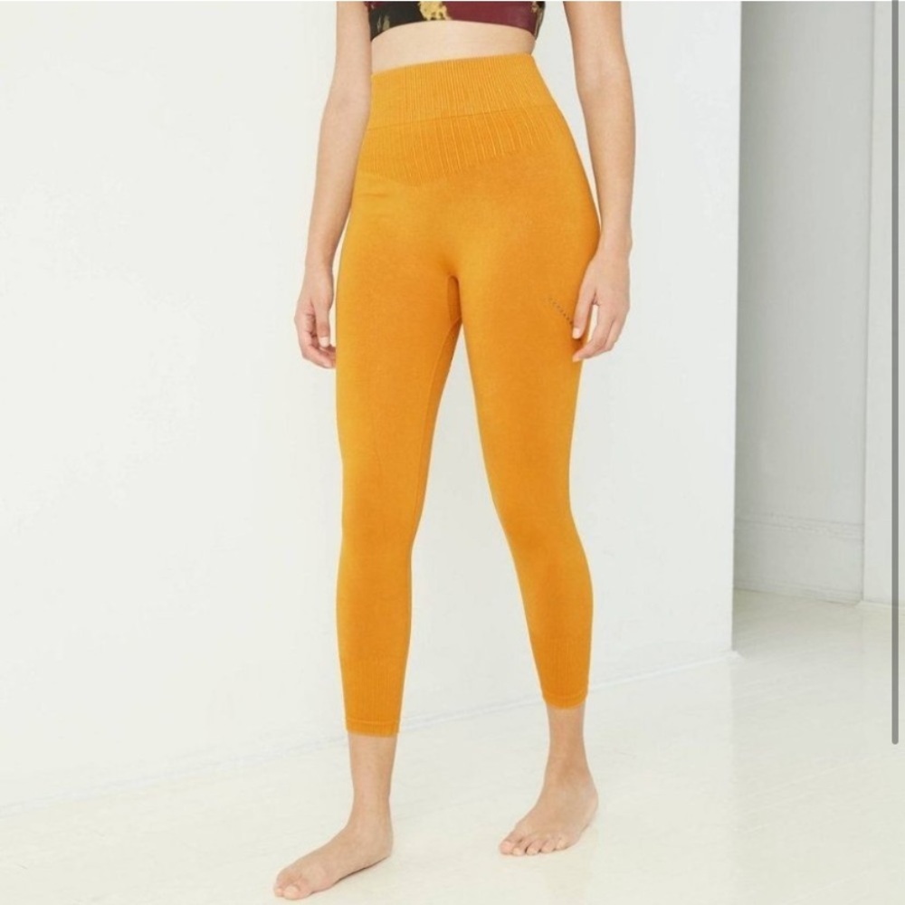 JoyLab High Waisted Seamless 7/8 Leggings Harvest Gold